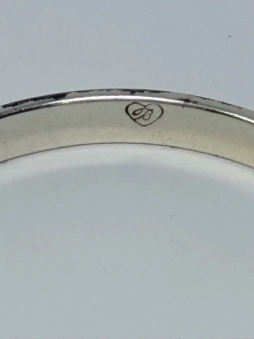 Brighton Silver Tone Scroll Etched Classic Stackable Bangle Bracelet